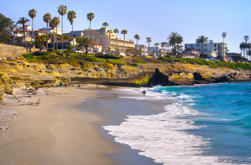 Playa de la Jolla en San Diego