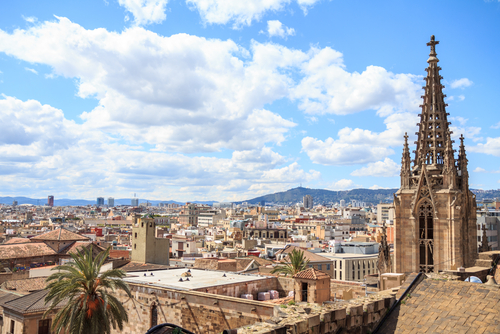 Terraza de la catedral de Barcelona