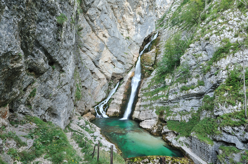 Cascada Savica en Eslovenia