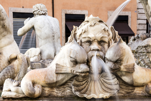 Fuente del Moro en Piazza Navona