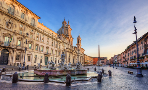 Piazza Navona en Roma, arte en estado puro