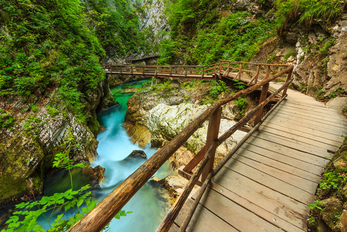 Garganta Vintgar en Eslovenia