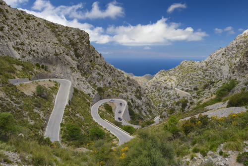 Carretera de Sa Calobra en Mallorca