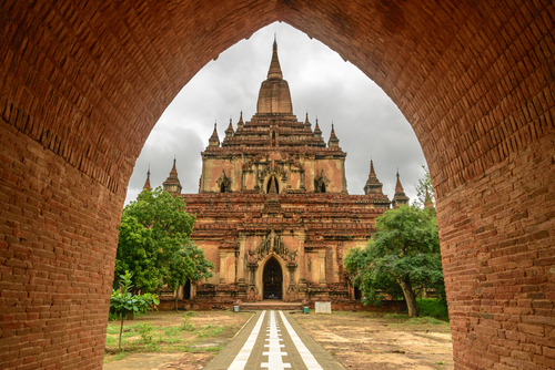 Templo Htilominio en Bagan