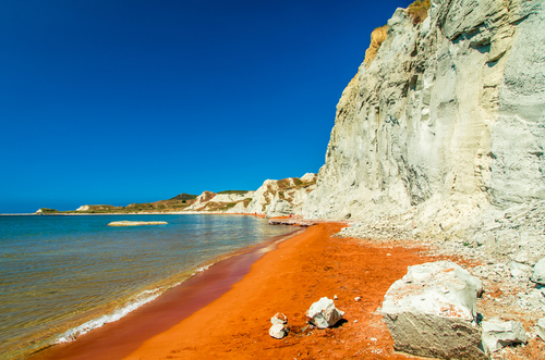 Playa de Xi en Cefalonia