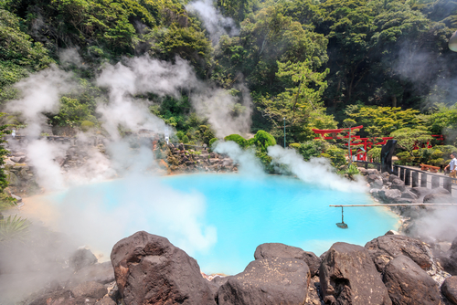Baños termales en Oita Japón