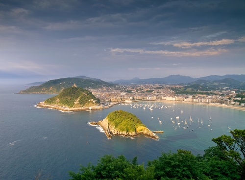 San Sebastián desde el monte Igueldo