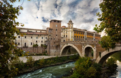 Puente de Sant Angelo en el Trastevere