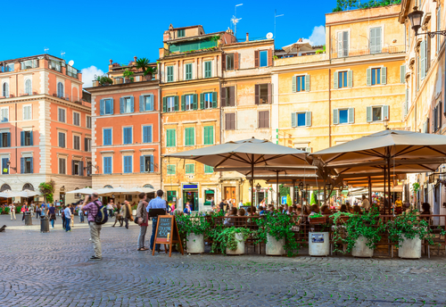 Piazza de Santa María in Trastevere