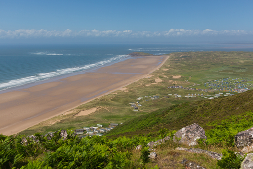 Playa de Rhossili en Gales