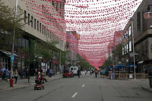 Rue Saint Catherine en Montreal