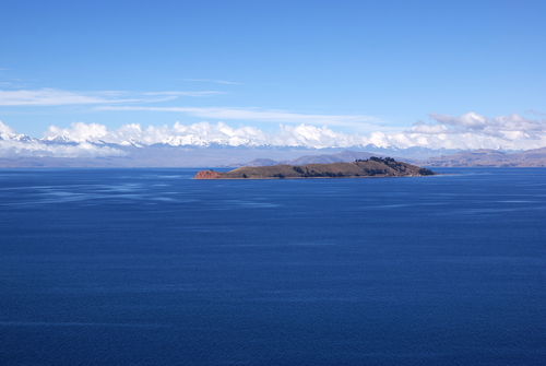 Isla de la Luna en el lago Titicaca