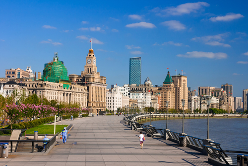 Barrio Bund en Shanghai