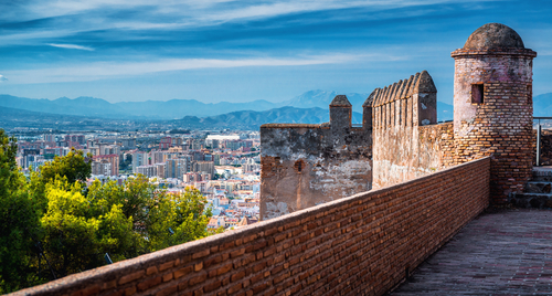 Castillo de Gibralfaro en Málaga
