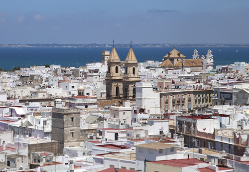 Vistas de Cádiz desde la torre Tavira