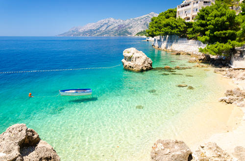 Playa de Makarska en Croacia