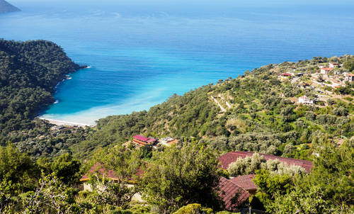 Playa de Kabak en Turquía