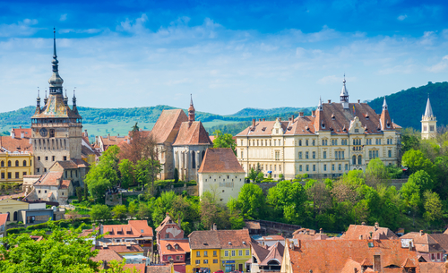 Sighisoara en Rumanía