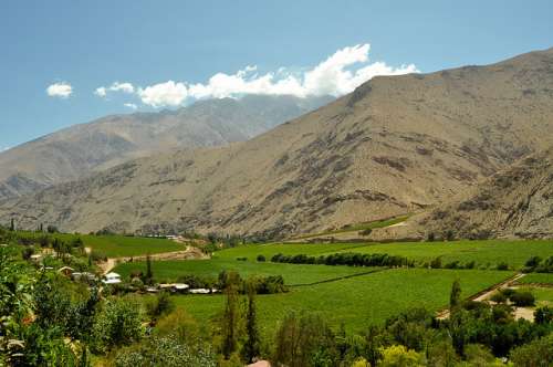 Valle de Cochiguaz en Chile
