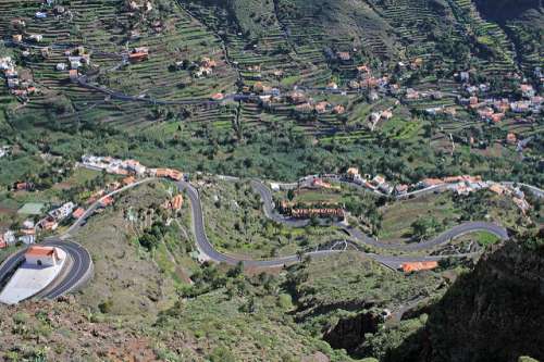 Vista desde el mirador Palmarejo en La Gomera