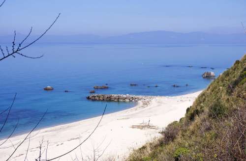 Playa de Parghelia en la Costa de los Dioses