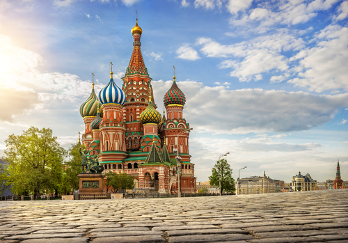 Catedral de San Basilio en Moscú.