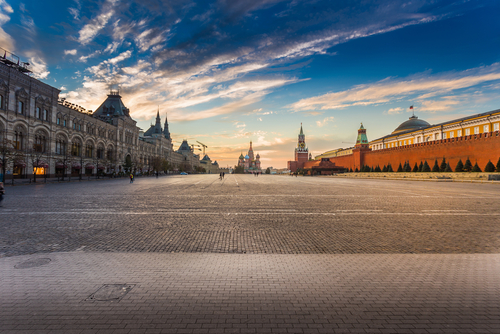 La Plaza Roja de Moscú.