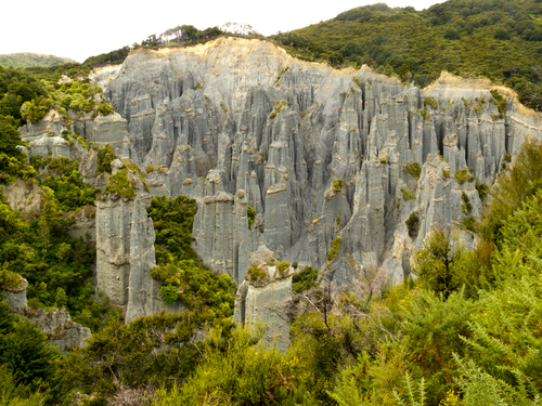 Pináculos de Putangirua en Nueva Zelanda