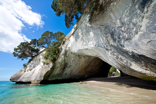 Cathedral Cove en Nueva Zelanda