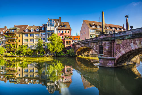 El encanto de Núremberg en Alemania