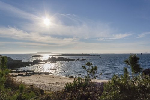 Playa de Corbeiro en Galicia