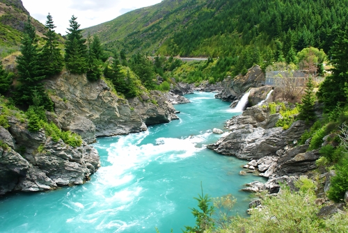 Río Kawarau en Nueva Zelanda