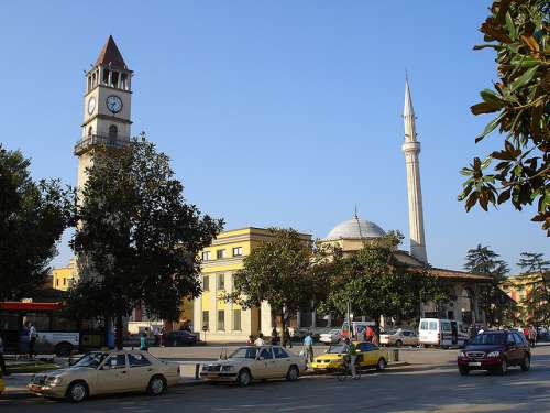 Torre del Reloj en Tirana