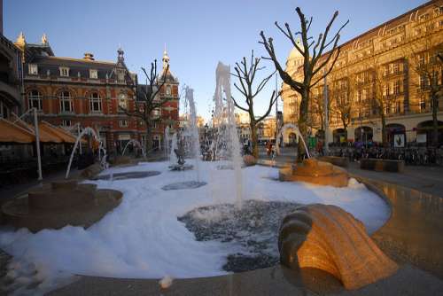 Leidseplein en Ámsterdam