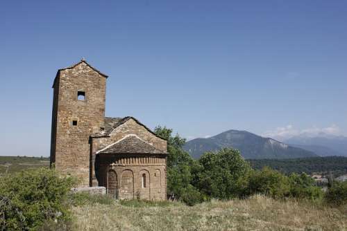 San andrés de Satué en el Serrablo