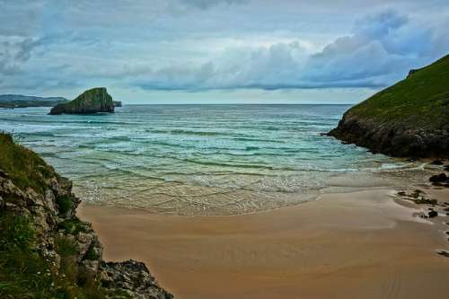 Playa de Poó en Asturias