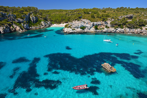 Cala Macarella en Menorca