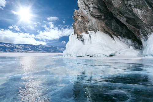 El lago Baikal en Rusia, un paisaje de otro planeta