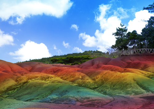 La Tierra de los Siete Colores en Chamarel, un paisaje único