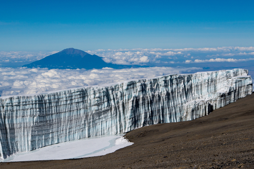 Glaciar en el Kilimanjaro