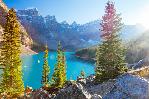 Lago Moraine enCanadá