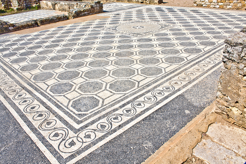 Mosaico en Ampurias