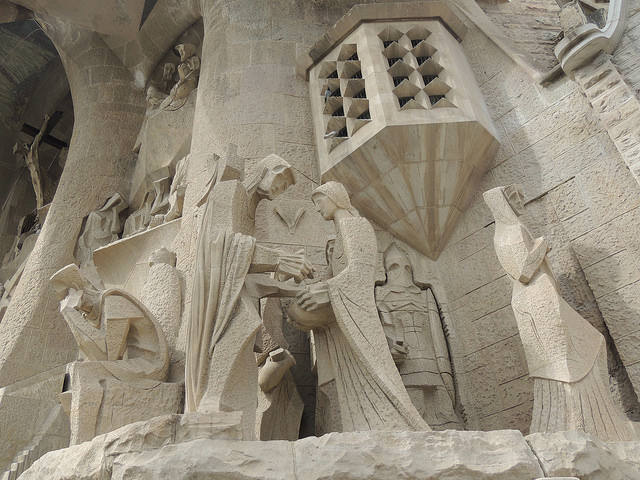 Detalle exterior de la Sagrada Familia