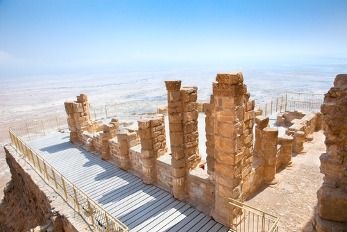 Ruinas de Masada en el Mar Muerto