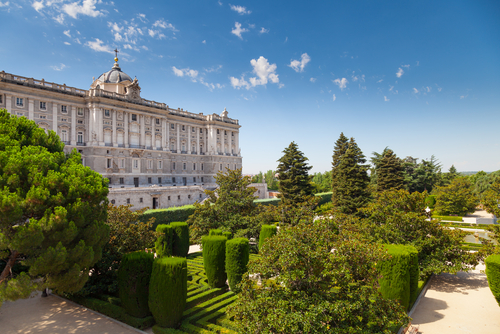 Jardines de Sabatini en el Palacio Real de Madrid