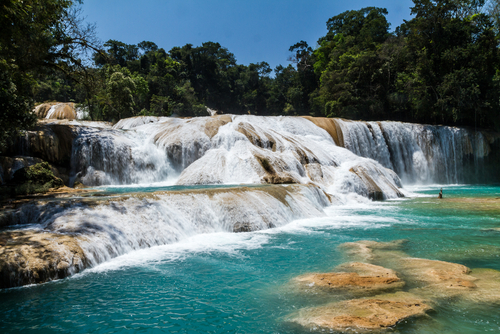 Cascadas de Agua Azul en Chiapas