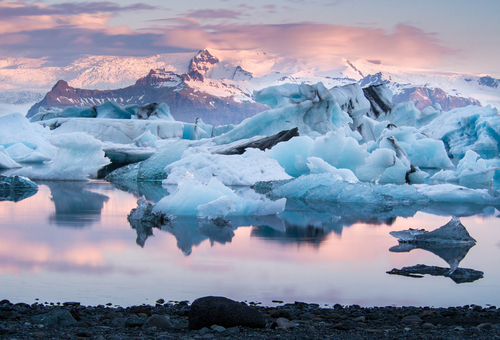 Glaciar Jokulsarlon en Islandia