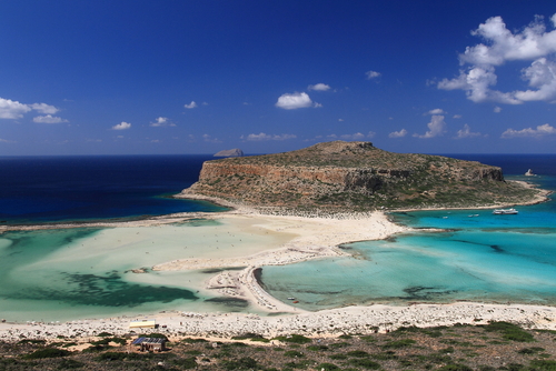 Playa de Balos en islas griegas
