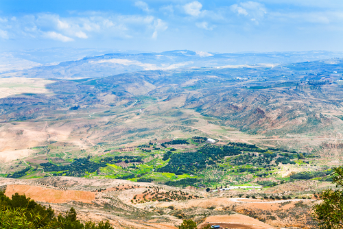 Vista desde el monte Nebo en Jordania