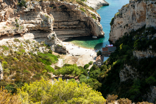 Playa Stiniva en Croacia